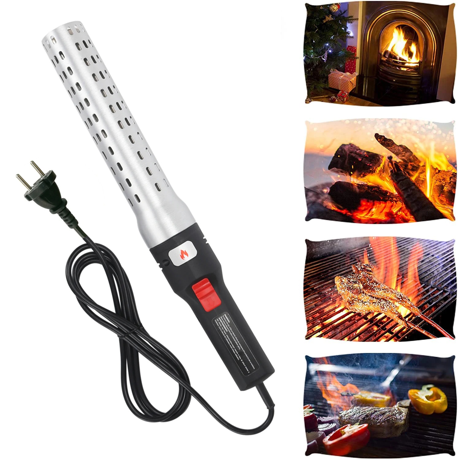 Electric Smoker Bbq - BBQ Starter Holzkohleanzünder Elektrischer Feuerlöscher für