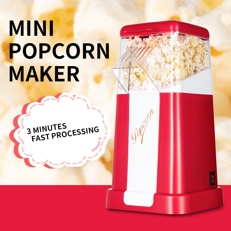Air Popcorn Maker - Haushalts-Mini-Popcornmaschine, Vollautomatische Elektrische Popcornmaschine, Mais-Puffmaschine 220V