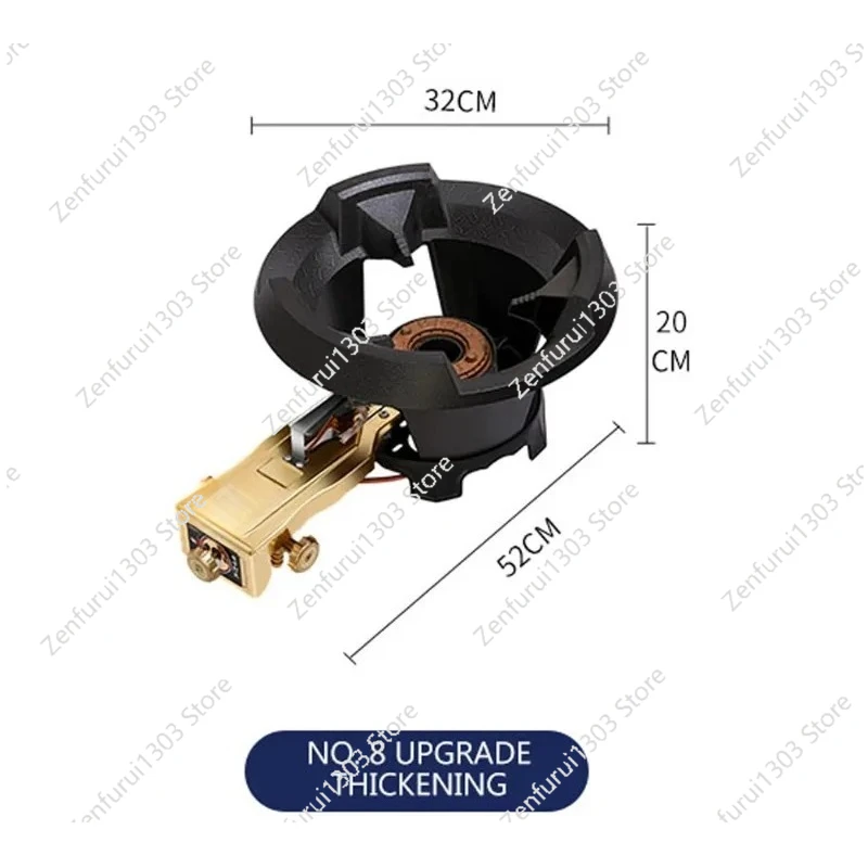 Kitchen Appliances Gas Stove - Gewerblicher Hochleistungs-Gasherd Einzelner Gasherd Wok-Brenner Energiesparender