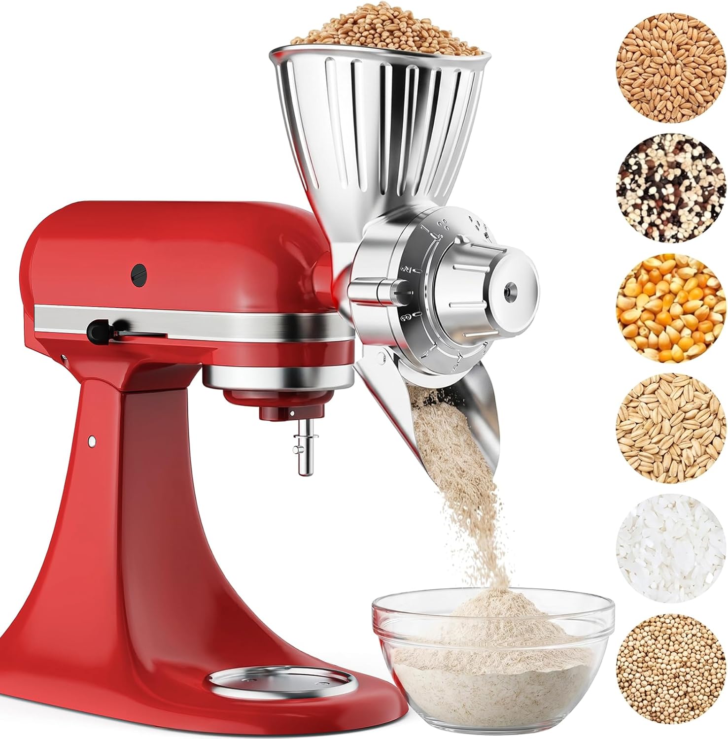Kitchen Appliances Lowes - Für KitchenAid: Vollmetall-Getreidemühlen-Aufsatz, lebensmittelecht, für Standmixer