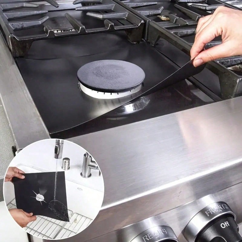 Kitchen Appliances Gas Stove - 2/4/6/8 Stück Gasherd-Schutzabdeckung Kochfeld-Reinigungsmatte Küchenherd-Schutzauflage Küchenzubehör