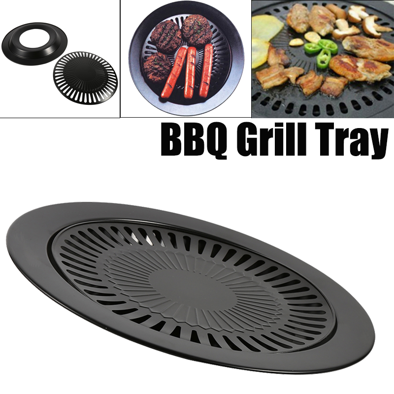 Electric Smoker Bbq - Rauchfreie Grillpfanne Gas Haushalt Antihaft-Gasherd Platte