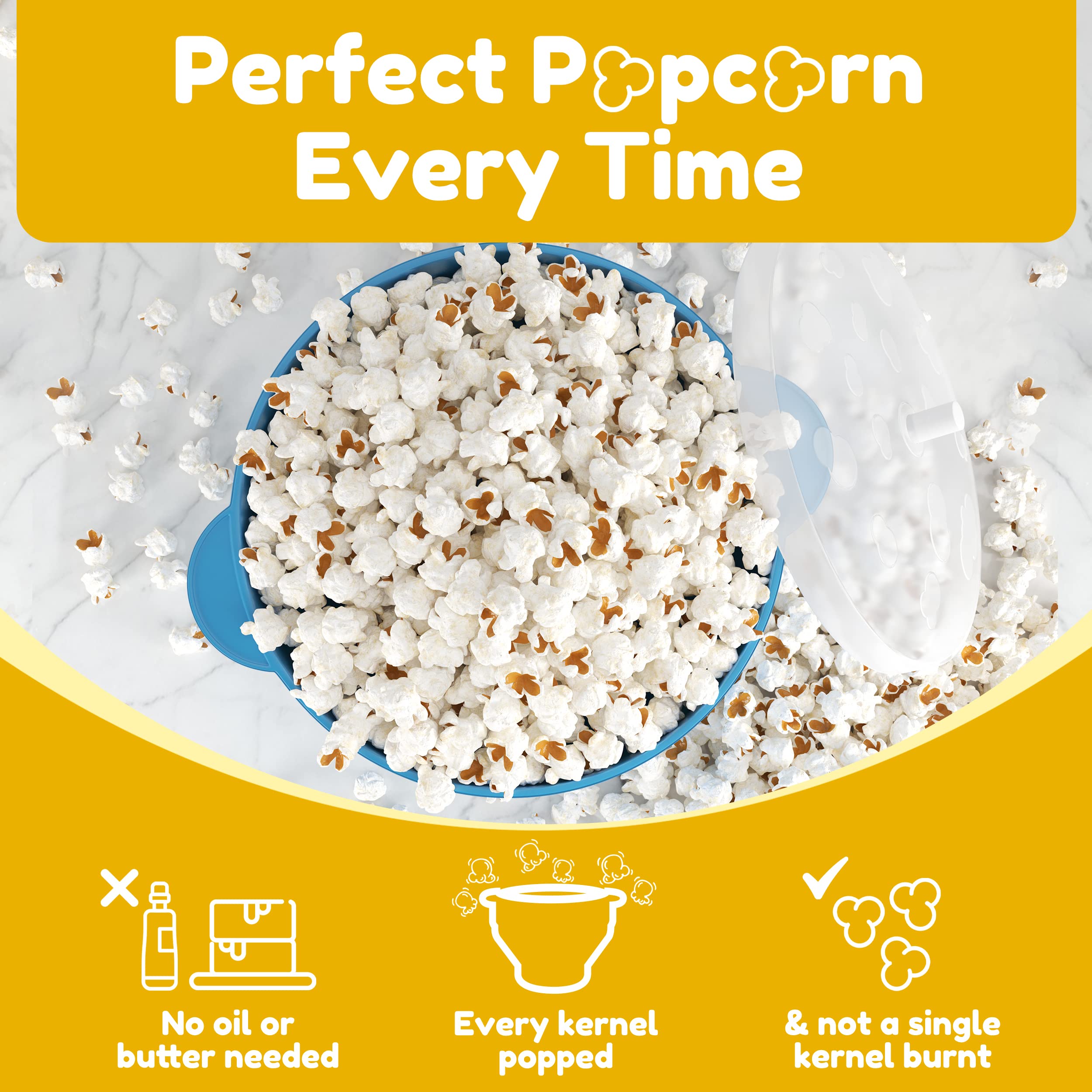 Mikrowelle Silikon Popcorn Pop – Air Popcorn Maker Bewertung und Preis