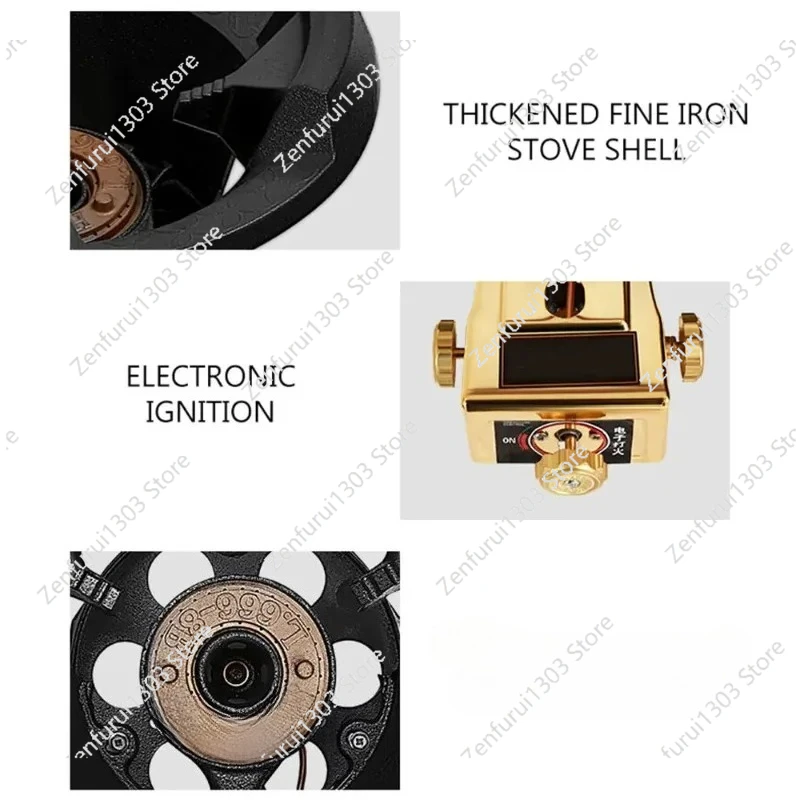Gewerblicher Hochleistungs-Gas – Kitchen Appliances Gas Stove Bewertung und Preis