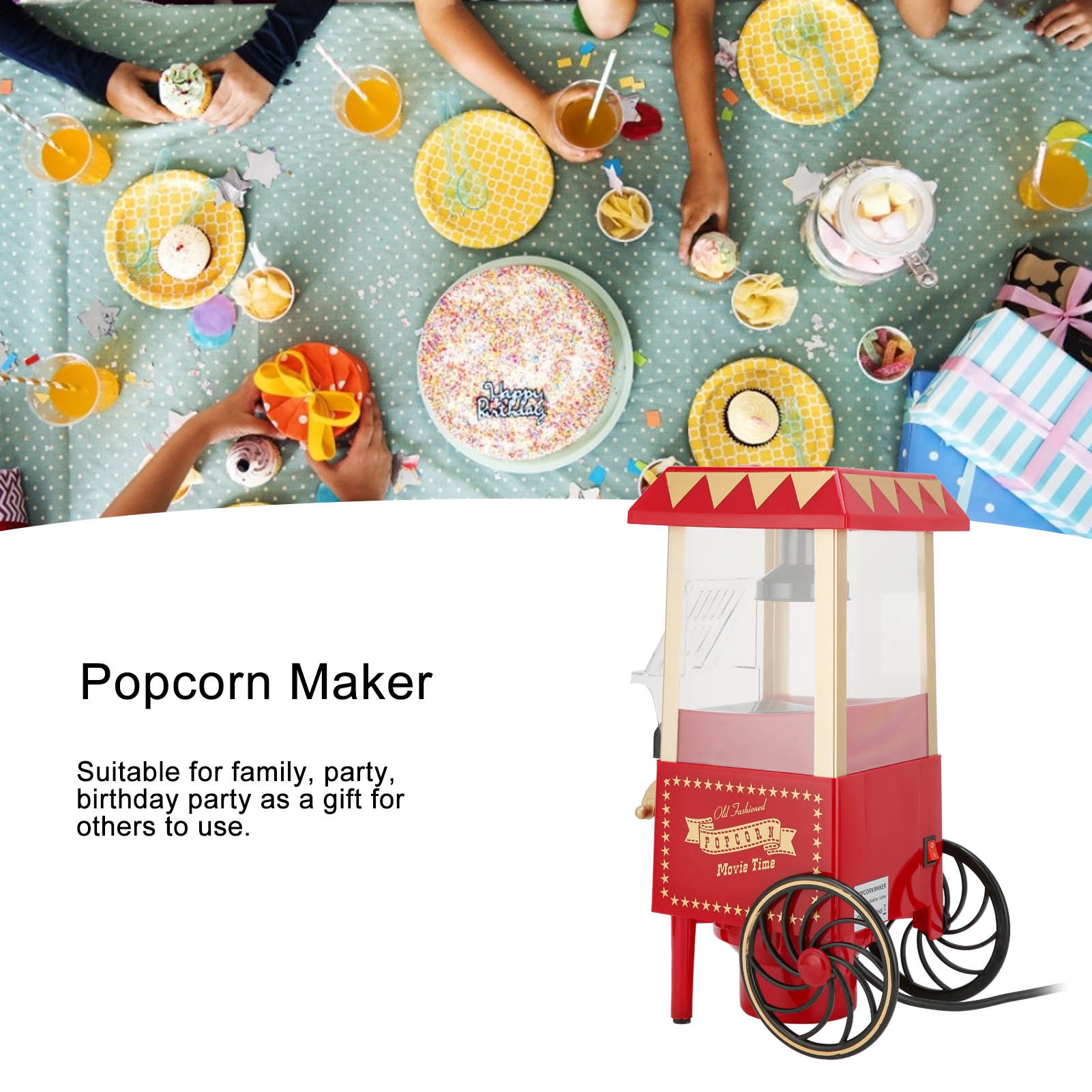 Automatische Popcornmaschine,  – Air Popcorn Maker Bewertung und Preis